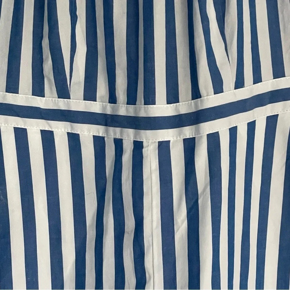 J Crew Tie-back halter jumpsuit blue white stripe 18564 - Picture 6 of 15
